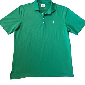 johnnie-O Surfer/Surfboad Logo Hangin’ Out Green Short-Sleeve Polo Golf Shirt M